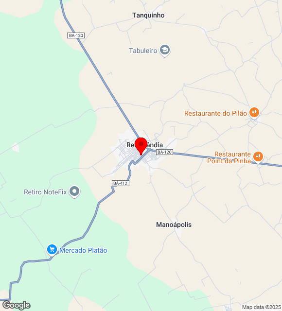 Mapa da localização