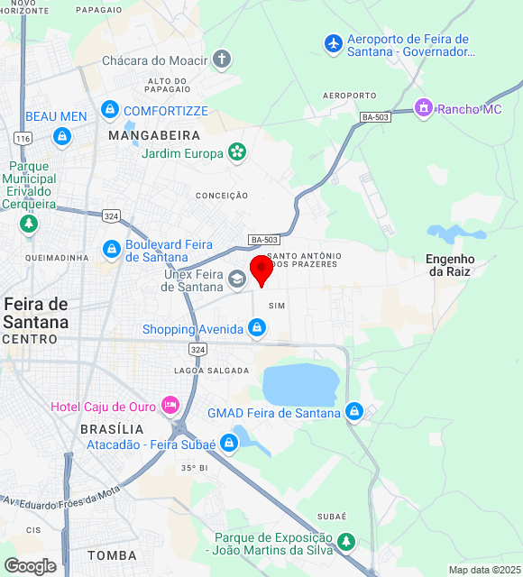 Mapa da localização