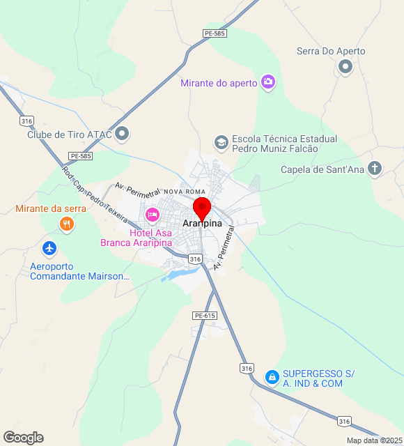 Mapa da localização