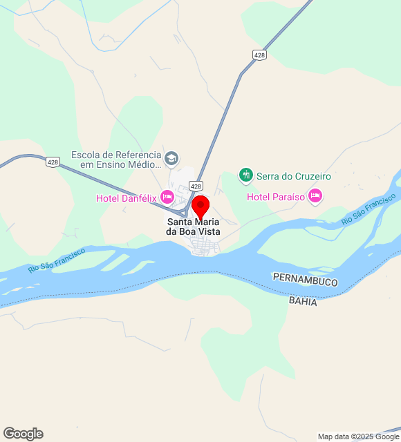 Mapa da localização