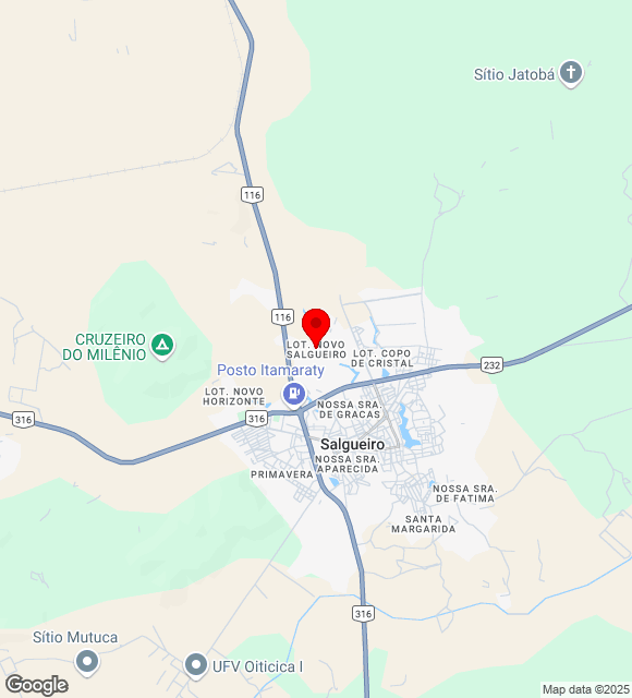 Mapa da localização