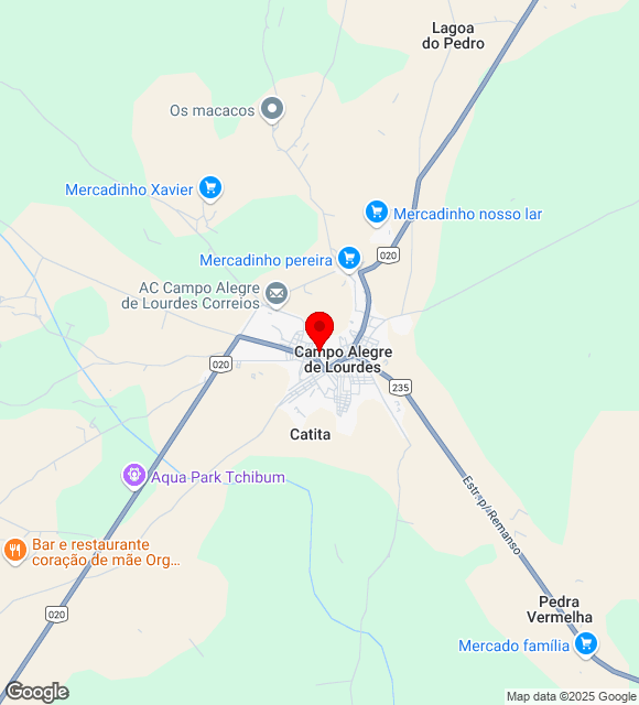Mapa da localização