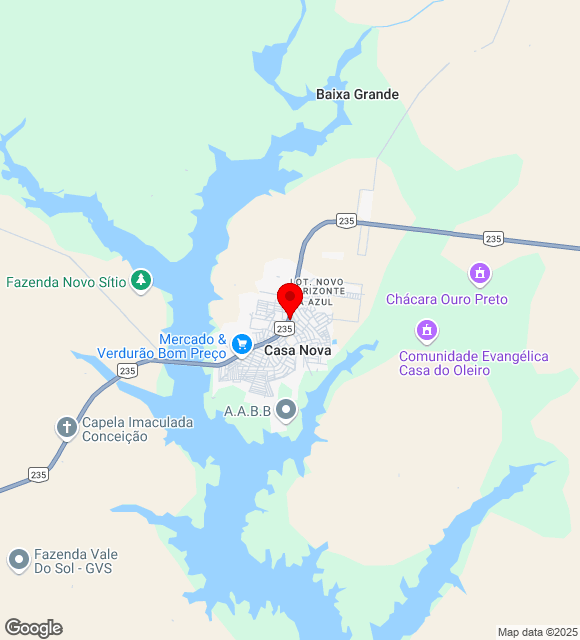 Mapa da localização
