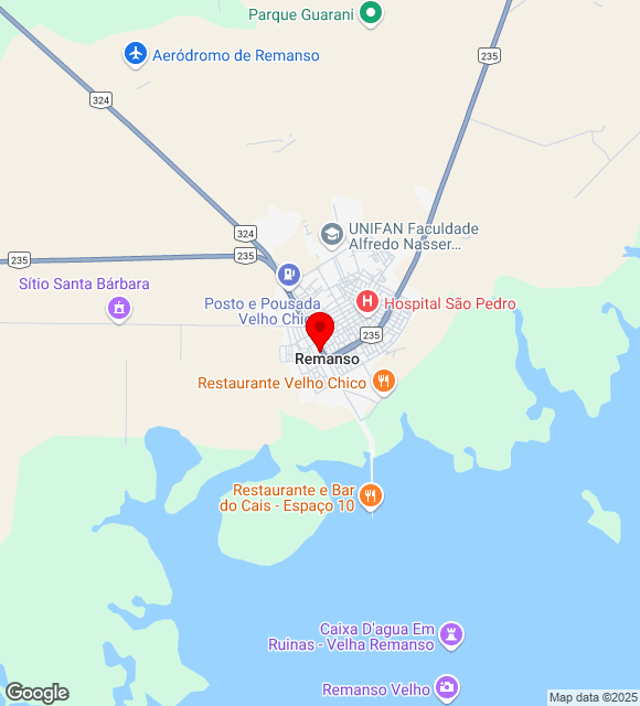 Mapa da localização