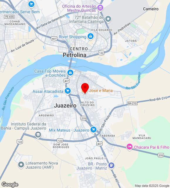 Mapa da localização