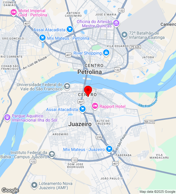 Mapa da localização