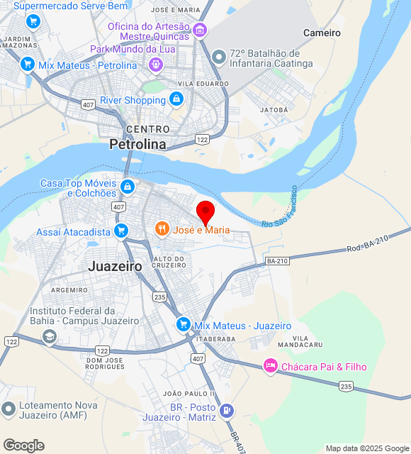 Mapa da localização