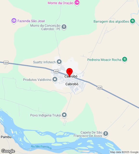 Mapa da localização