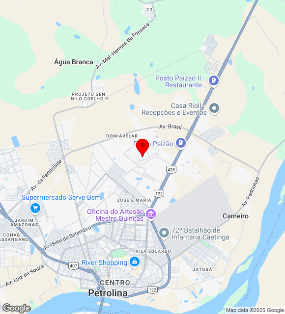 Mapa da localização