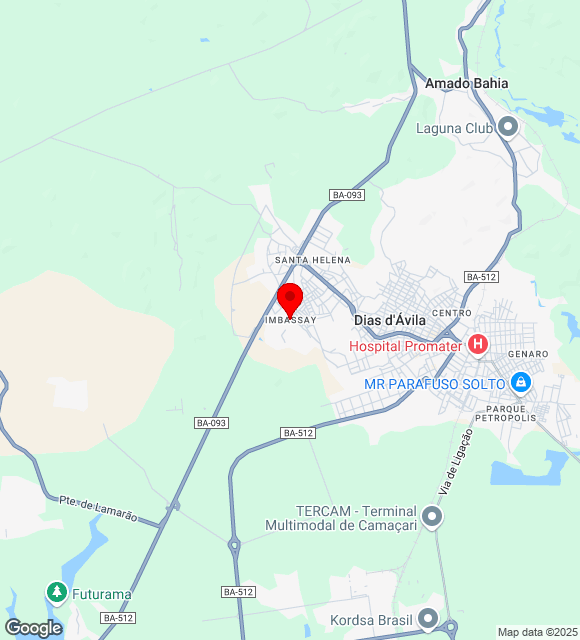Mapa da localização