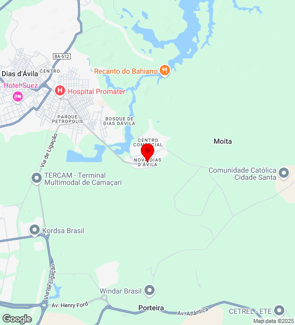Mapa da localização