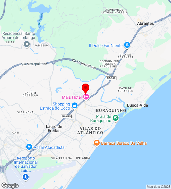 Mapa da localização