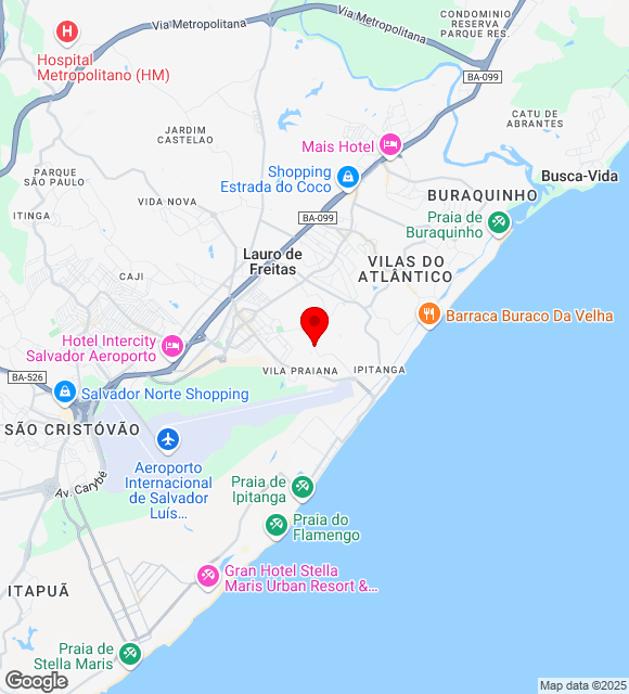 Mapa da localização