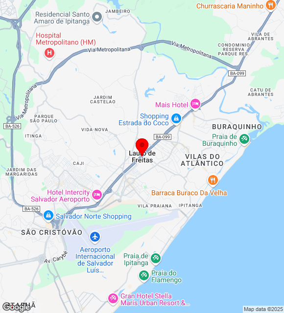 Mapa da localização