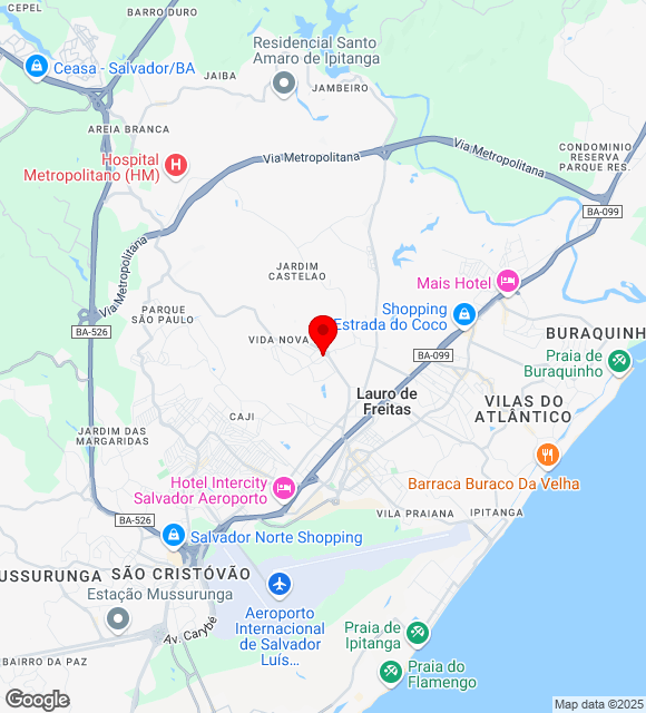 Mapa da localização