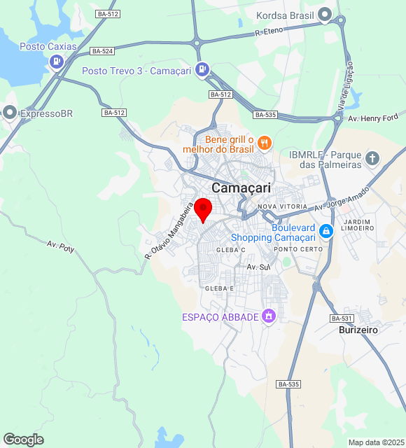Mapa da localização
