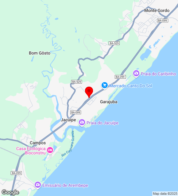 Mapa da localização
