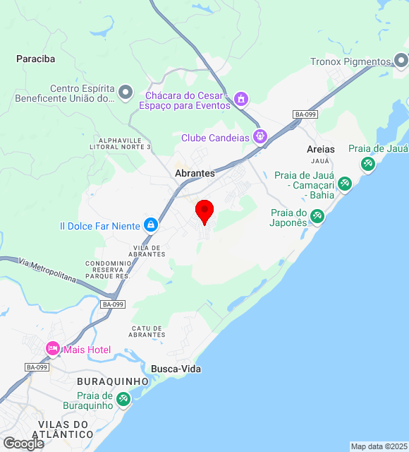 Mapa da localização