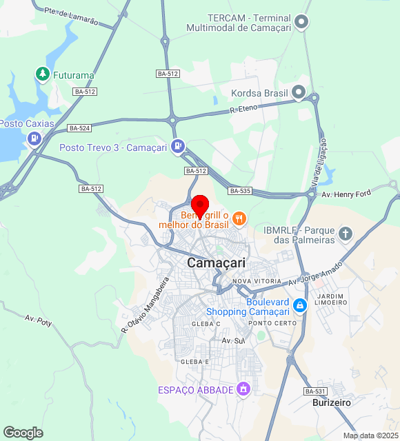 Mapa da localização