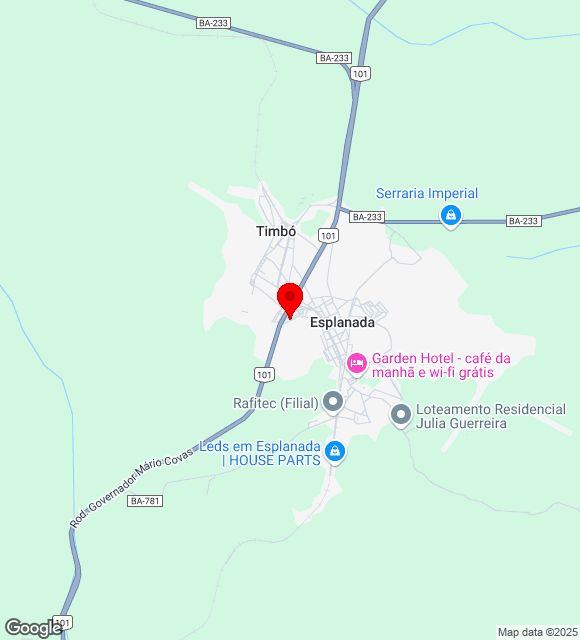 Mapa da localização