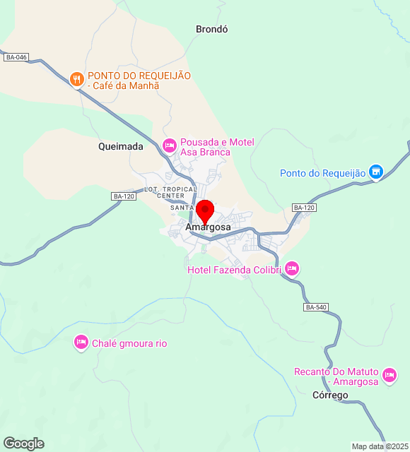Mapa da localização