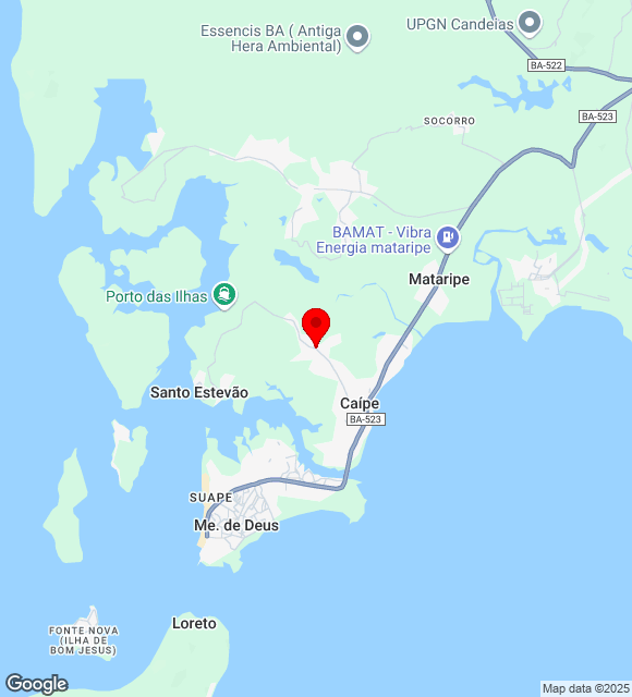 Mapa da localização