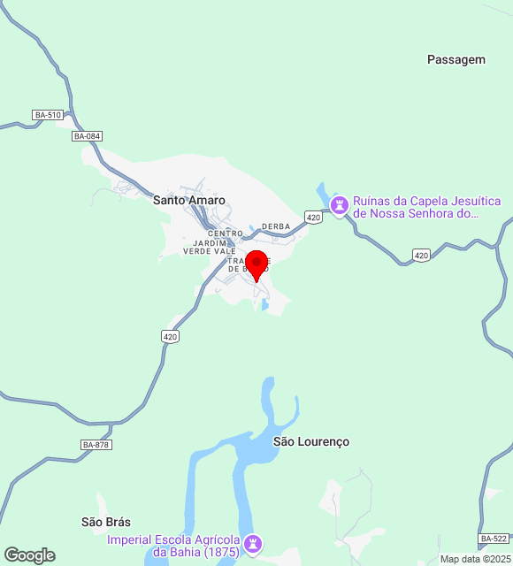 Mapa da localização