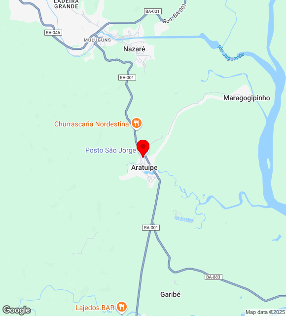 Mapa da localização