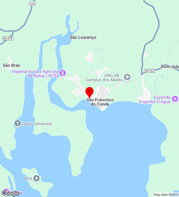 Mapa da localização