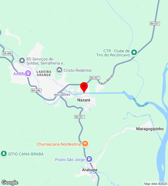 Mapa da localização