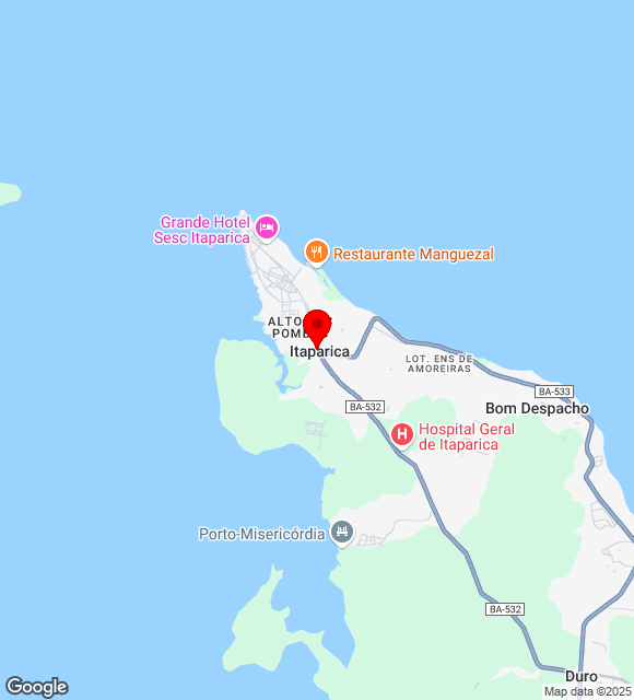 Mapa da localização