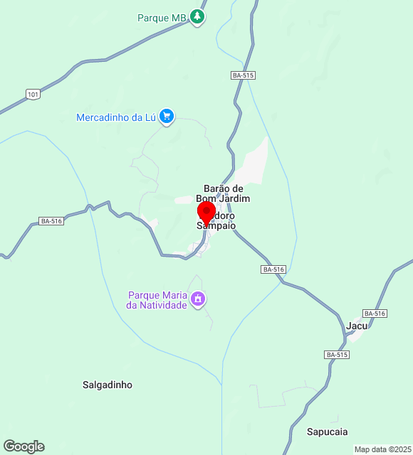 Mapa da localização