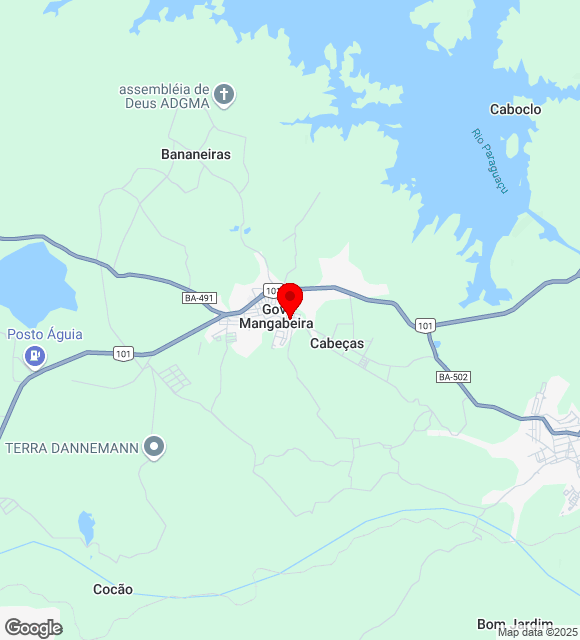 Mapa da localização