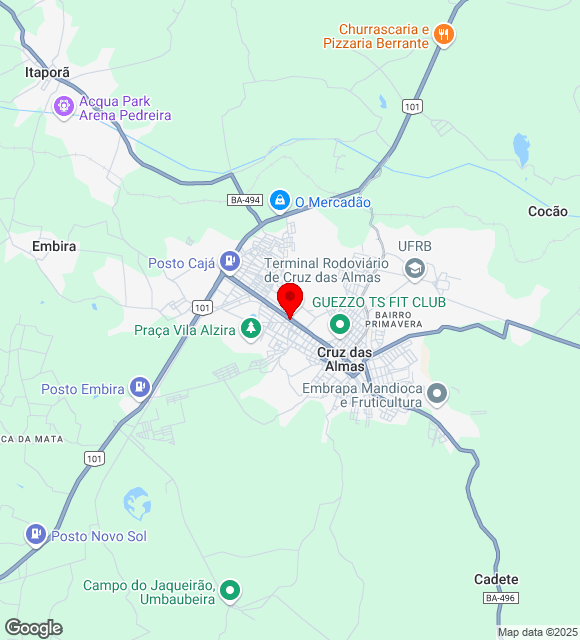 Mapa da localização