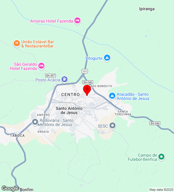 Mapa da localização