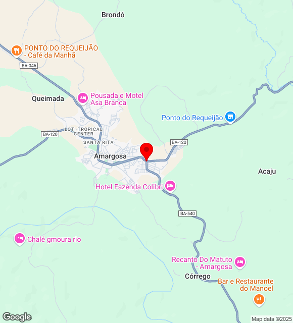 Mapa da localização