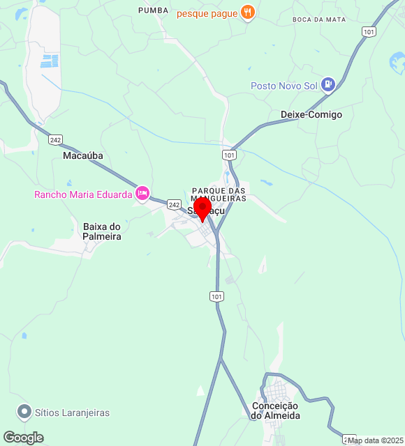 Mapa da localização