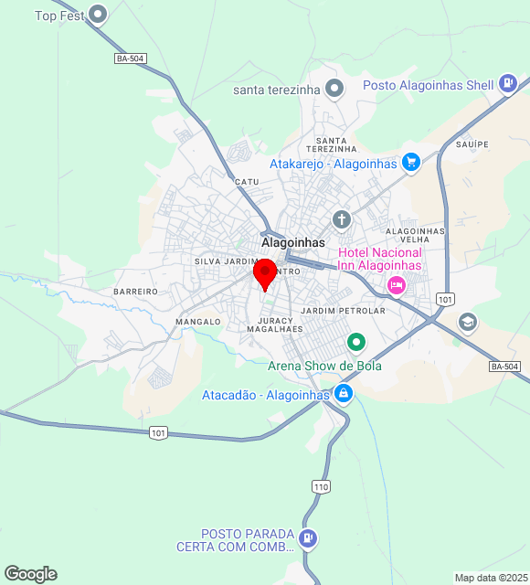 Mapa da localização