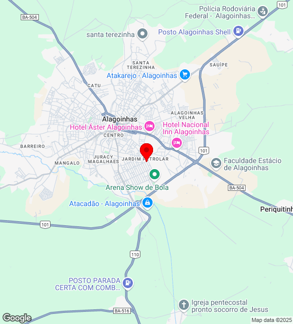 Mapa da localização