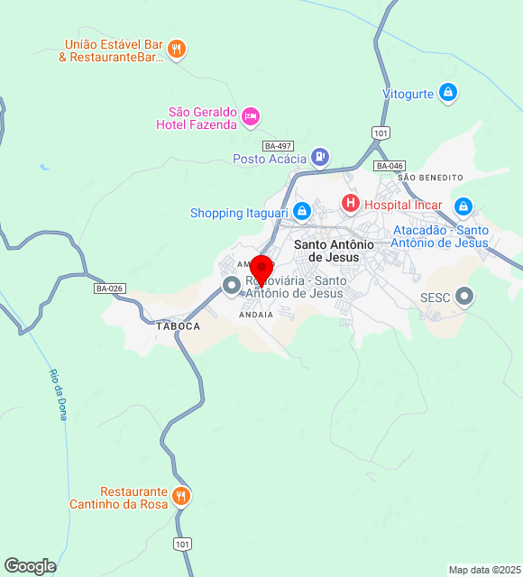 Mapa da localização