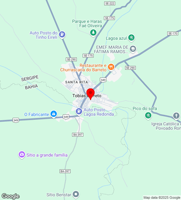 Mapa da localização