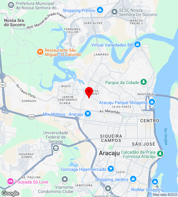 Mapa da localização