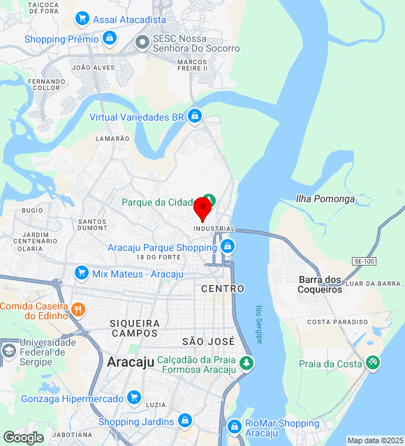 Mapa da localização