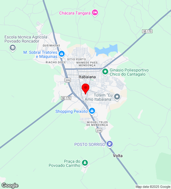 Mapa da localização