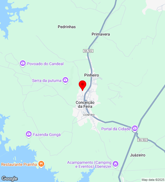 Mapa da localização