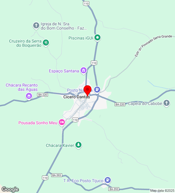 Mapa da localização