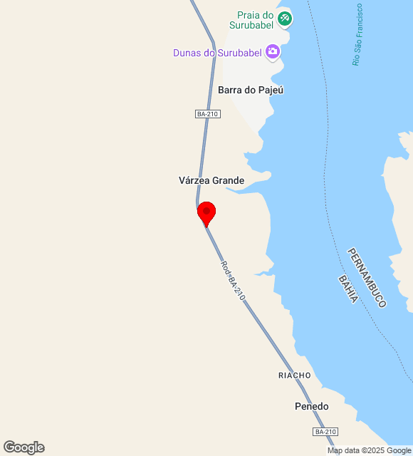Mapa da localização