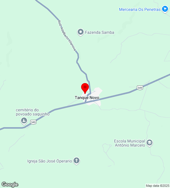 Mapa da localização