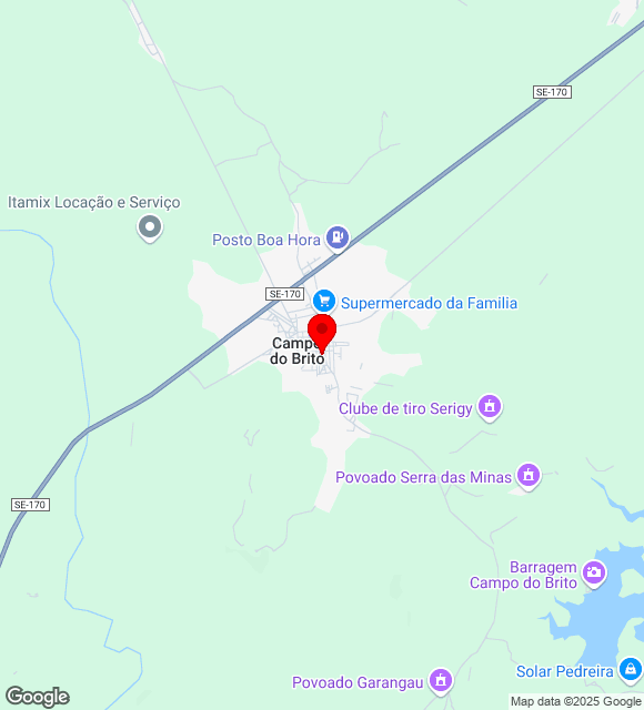 Mapa da localização