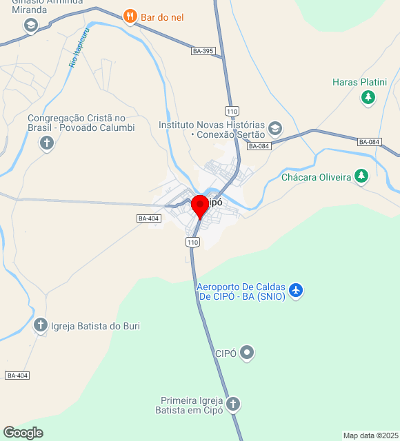 Mapa da localização
